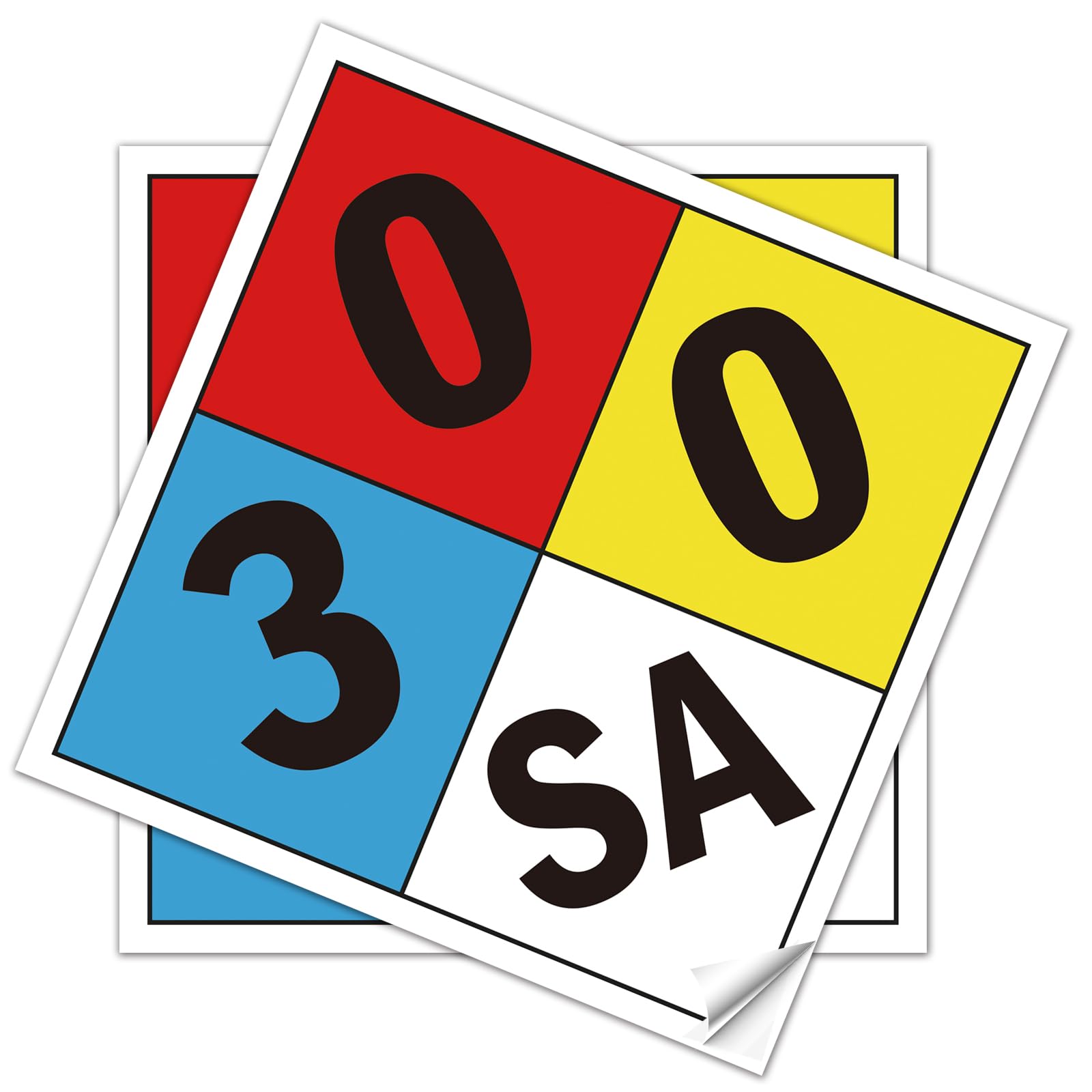 Amazon.com: NFPA 704 Hazard Diamond Label, 12 Inch Vinyl Decal, 3